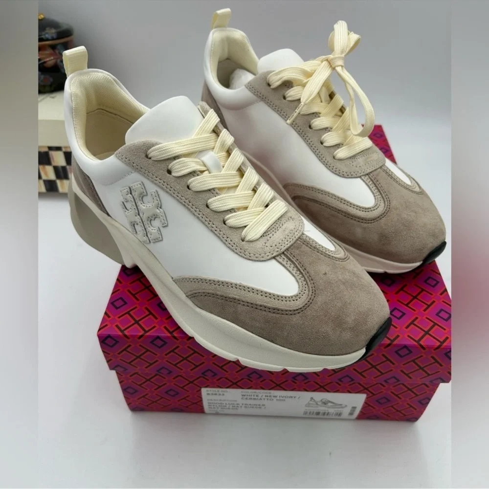 Women’s Tory Burch good luck trainer sneaker size 9